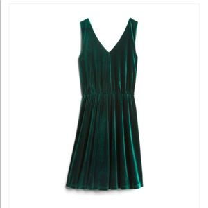 Dark green Lennon velvet dress